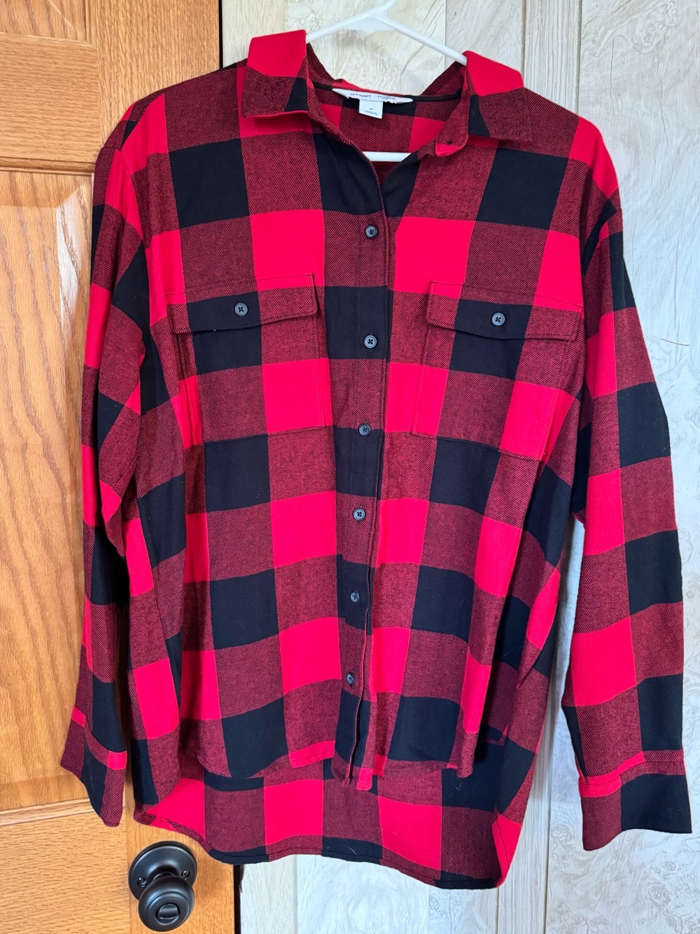 Old Navy The Boyfriend Buffalo Plaid Flannel Shirt